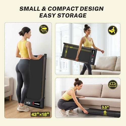 WELLFIT Walking Pad Treadmill with Incline/Decline,300+ lbs Capacity,2.5HP Quiet Standing Under Desk Walking Jogging Running Machine for Apartment Office Home,Works with Apps & Remote Control 7