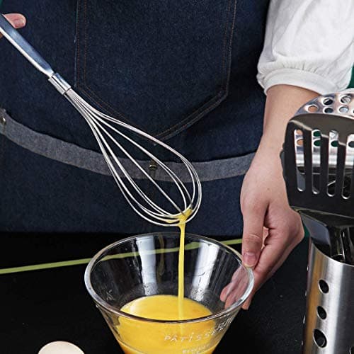 Whisk, Berglander Whisks For Cooking, Stainless Steel Balloon Whisk, Sturdy Kitchen Wire Whisk Set for Cooking, Baking, Blending, Whisking, Beating, Stirring, Dishwasher Safe, Easy to Clean 7