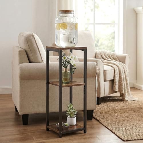 VonDream 3 Tier Tall Plant Stand Indoor, 32.5" Corner Plant Stands for Indoor Plants Multiple, Multi-Functional Small Side Table for indoor Plants 7