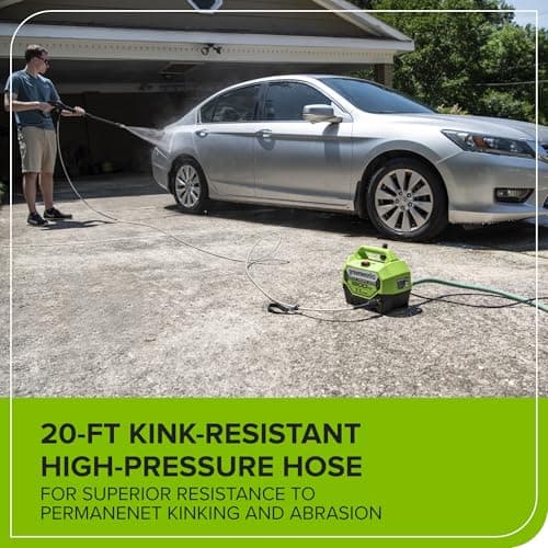 Greenworks 1800 PSI (1.1 GPM) Electric Pressure Washer PWMA Certified 6