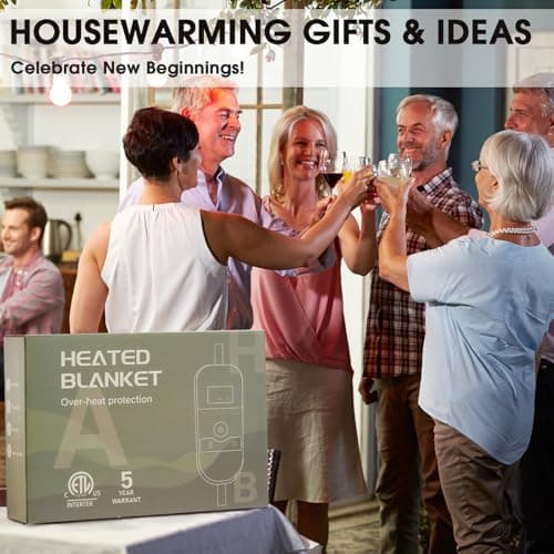 Heated Electric Blanket Queen Size, 84X90 Heating Blanket Queen with Dual Control&10 Heats Levels&Timer for Bed,Blue Plaid Sherpa Soft Blankets Warmer Gift for Grandma Women Adults, Washable 6