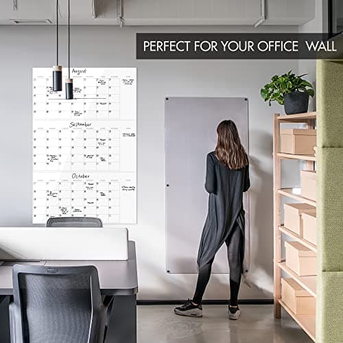 3 Month Dry Erase Wall Calendar for Easy Planning – Erasable 30" x 45" Calendar for White Boards - A Great Planner and Visual Organizer For Your Home or Office Wall 2