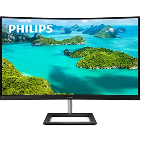 PHILIPS 328E1CA 32'' Curved Monitor, 4K UHD, 120% SRGB, Adaptive-Sync, Speakers, VESA, 4Yr Advance Replacement Warranty