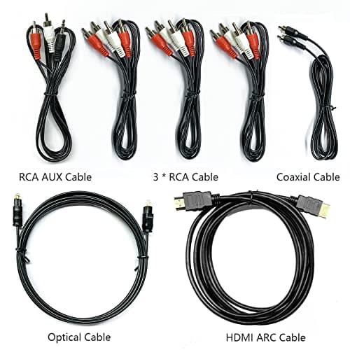 Bobtot 5.1 Channel 800W Home Theater System with Subwoofer, Bluetooth, and HDMI ARC - For TV, DVD, FM Radio 10