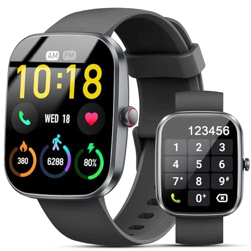 Kuizil Smart Watch, 1.91" HD Smartwatch for Men Women (Answer/Make Call), Fitness Tracker with 100+ Sport Modes, IP68 Waterproof, Heart Rate/Sleep Monitor, Pedometer, Activity Tracker for Android iOS