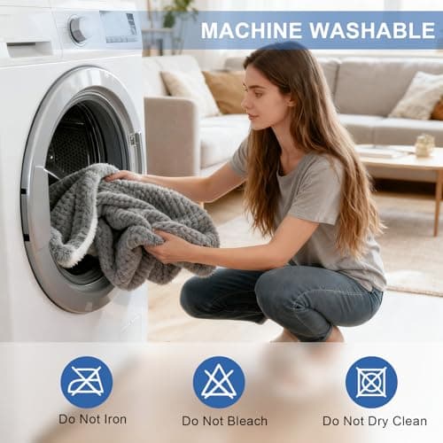 Heated Blanket Electric Blanket,Cozy Faux Rabbit Fur & Soft Flannel Warm Heater Throw Blanket with 5 Fast Heating Levels &10Hours Auto-Off Over-Heat Protection，50" x 60" (Grey) 6