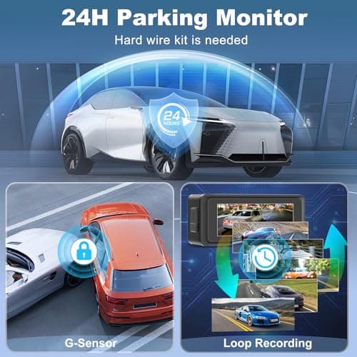 Otovoda Dash Cam Front and Rear, 4K+1080P WiFi Dual Dash Cam, with Free 64GB Card, Dash Camera for Cars with APP, 2.99” IPS Car Camera, Night Vision, 170°Wide Angle, 24H Parking Mode, Loop Recording 6