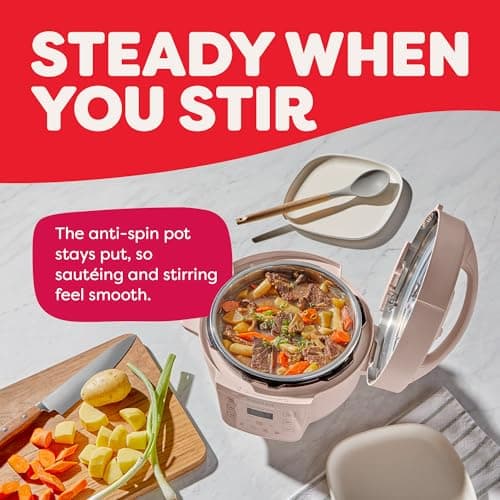 Instant Pot 4QT RIO Mini 7-in-1 Multi-Cooker, Pressure Cooker, Slow cook, Sauté, Steam, Rice Maker, Yogurt, & Warmer, Rosewater, 4 Quarts 6