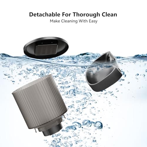 PETULTRA Automatic Cat Feeder: 4L Timed Cats Food Dispenser Programmable 1-6 Meal for Cat and Small Medium Dog- Auto Pet Feeder Easy to Set Up Dual Power Supply with Desiccant Bag| Detachable Washable 6