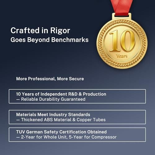 Yaufey 2025 Most Efficient Energy Star Dehumidifier for 2,000 Sq. Ft. Home, Basement and Large Room - Powerful, Quiet with Humidity Control, Timer, Drain Hose and Water Tank 9