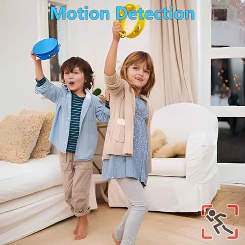 XISRU 64GB Small Nanny Cam Security Camera,1080P Motion Detection (Royal Black) 4