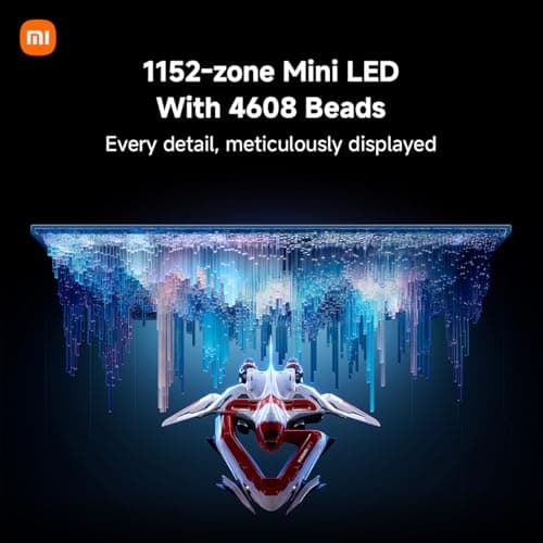 XIAOMI Mini-LED Gaming Monitor G Pro 27 inch HDR 1000 2K QHD 2560x1440, Fast IPS, 180Hz 1ms, 99% DCI-P3, AMD Freesync, Adjustable Angle, 2× HDMI 2.0, 2× DP 1.4, White 5