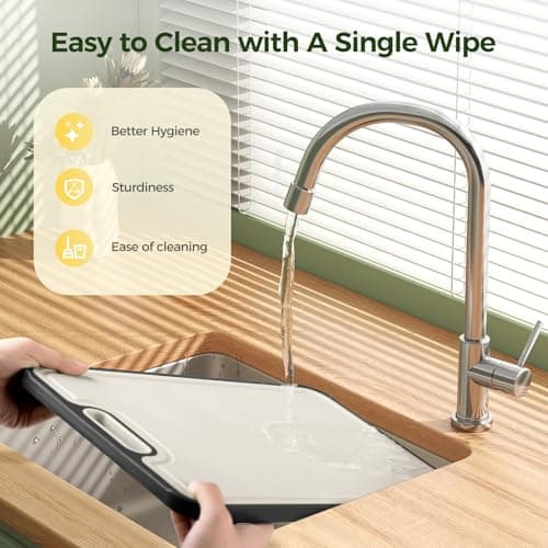 Titanium Cutting Board for Kitchen, Cutting Board Double Sided Food Grade, Pure Titanium/PP, Easy to Clean Large Size 16”×11” 7