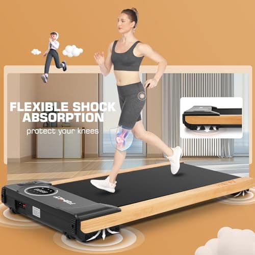 Treadmills for Home,Under Desk Walking Pad Treadmill,2-in-1 Running,Walking & Jogging Portable Running Machine with Remote Control,No Assembly Required,2024 Upgrade 5