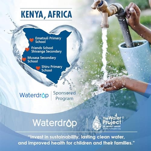 Waterdrop Alkaline Water Filter Pitcher with 1 Filter, Healthy, Clean & Toxin-Free Mineralized Alkaline Water (100 Gallons), Up to PH 9.5, BPA Free, 7-Cup, Pink 9