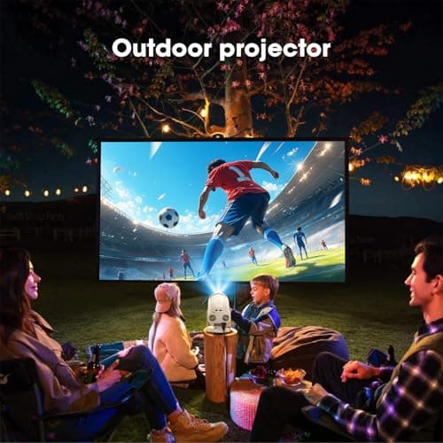 Weelikeit Projector Native 1080P Bluetooth Projector 4K Support, Portable Outdoor Movie Projector, Home Mini Projector with Speaker Compatible with Smartphone,HDMI,USB,AV,Fire Stick,PS5 7