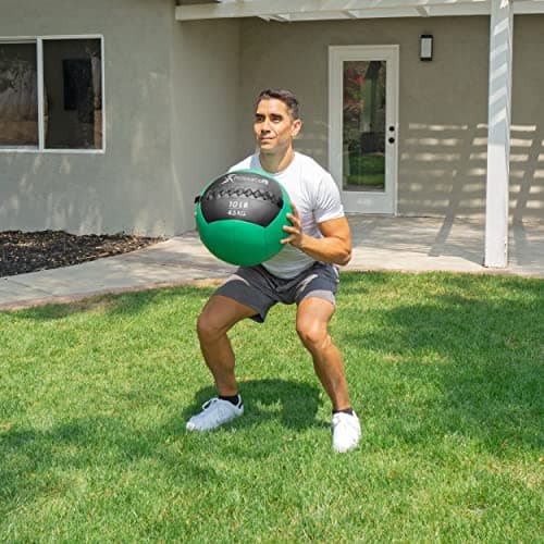 ProsourceFit Soft Medicine Balls, Wall Balls and Full Body Dynamic Exercises, Color-Coded Weights: 6, 10, 14, 20 lb. 8
