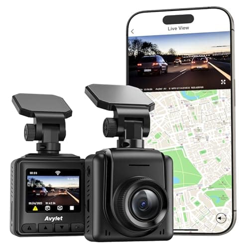 Dash Cam 2K, WiFi Dashcams with APP, External GPS, 1.5'' IPS Screen, Front Dash Camera for Cars, Mini Car Camera, WDR Night Vision, 24H Parking Monitor, Loop Recording, G-Sensor
