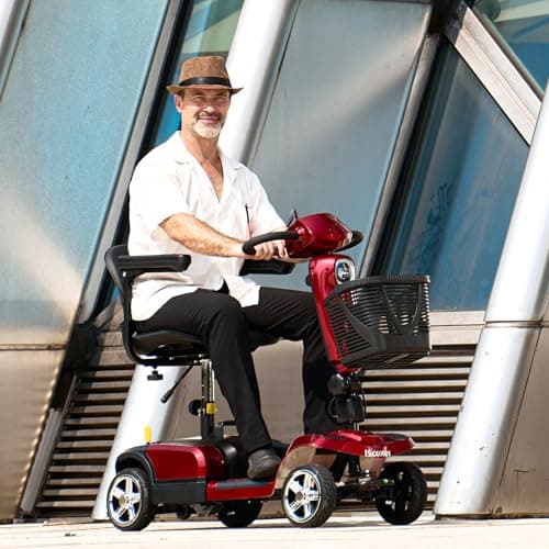 iScooter X-03 Mobility Scooter, Electric Wheelchair Device, 4 Wheel Mobility Scooter for Adults, with LED Headlight, Basket, Back-Up Alarm Bell, Larger Space, Detachable, Lightweight and Convenient 7