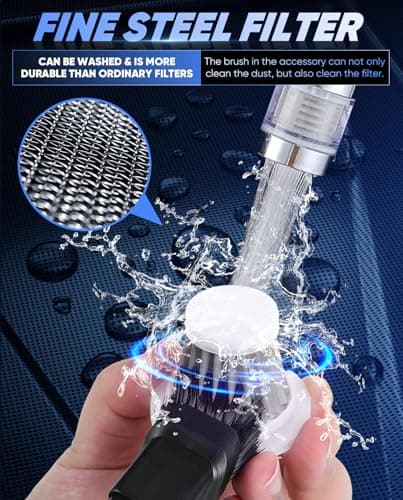 Saker Car Vacuum Portable Cordless Handheld Car Vacuum 15000PA High Power with Brushless Motor and Blower for Cars,Office,Home Cleaning HL107B 5