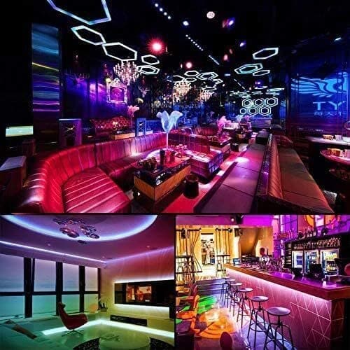 KLEZNRNI 32.8ft(2X16.4ft) Led Strip Lights, Color Changing LED Strip Lights RGB Light Strip with Remote, Flexible Led Strip Lights, for Indoor Use 7