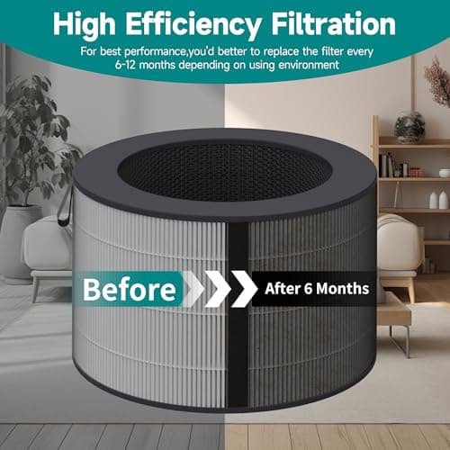 PuriCare 360 Filter Compatible with LG PuriCare 360 Purifiers, Model AS601HBB0, H13 HEPA ＆ Activated carbon Filter, 1 Pack 6