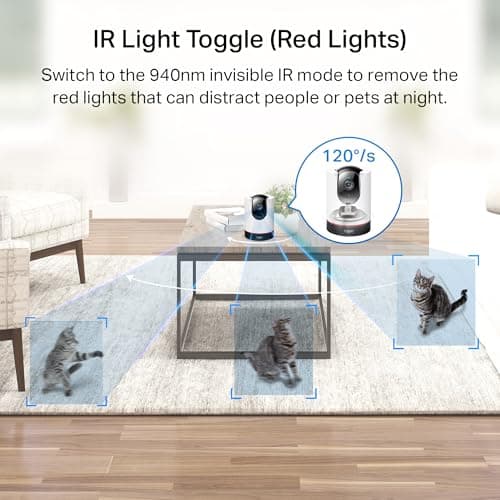 TP-Link Tapo 2K QHD Pan/Tilt Wi-Fi Camera | Apple HomeKit | Physical Privacy Mode | Color Night Vision | Motion Tracking | 2-Way Audio | Local/Cloud Storage | Works w/Alexa&Google Home | (Tapo C225) 7