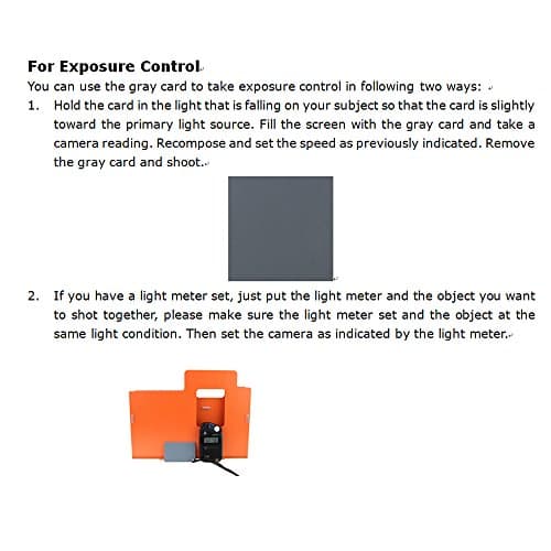 JJC 4" x 5.2" PVC White Balance Card Set for Achieving Perfect Color Balance in Your Photos - Including an 18% Neutral Grey Card, a White Card and a Black Card 6