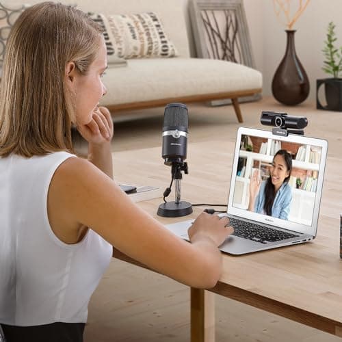 AVerMedia 4K webcam for PC, Gaming Camera for Streaming, Video Calls, Built-in Mic, Privacy Cover, for Teams, Google Meet, Zoom, OBS and more, for PC/Mac - PW513 Live Streamer CAM 9