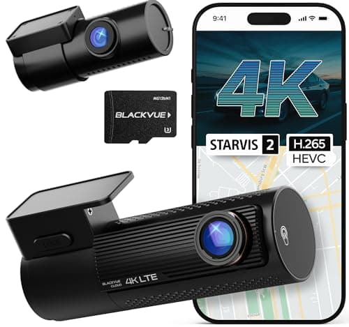 BlackVue DR970X-2CH LTE Plus II NA 64GB Dash Cam – Built-in 4G LTE, 4K UHD Front (STARVIS 2, HDR)+Full HD Rear, Fast Boot, USB-C Install, Cloud Remote Access, Smart Parking Mode, GPS, G-Sensor Dashcam