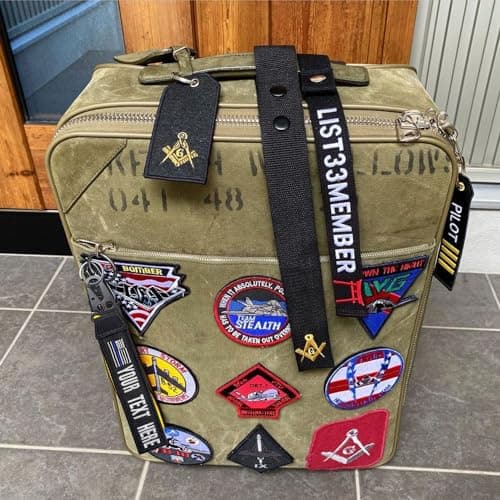 Personalized Luggage Tags, Customized Name ID Suitcase Tag Labels for Travel Suitcase, Personalized Embroidery Baggage Tags to Quickly Spot Suitcases,Travel Bag,Hiking Bag (Polyester) 5