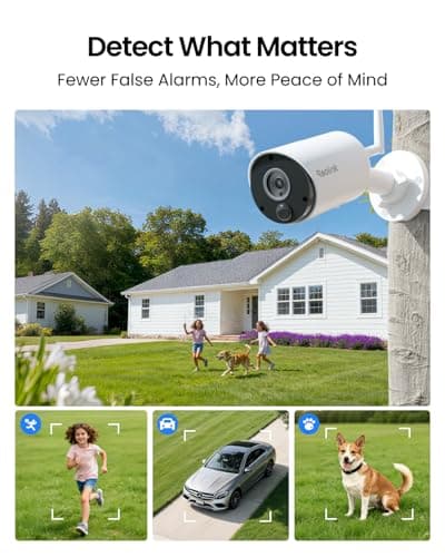 REOLINK Argus Eco+Solar Panel 2K 5MP Solar Security Camera Outdoor for Home Surveilance, Night Vision, Human/Car Smart Detection, 2.4G WiFi, No Subscription, Home Hub Compatible, Local Storage 5