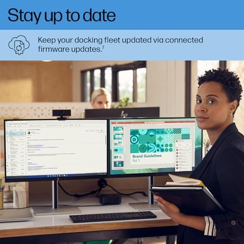 HP USB-C Dock G5-11-in-1 Adapter for Both USB-C and Thunderbolt-Enabled Laptops, PCs, & Notebooks - for Charging, Networking, or Data Transfers - Great for Secure & Remote Management,Black 6