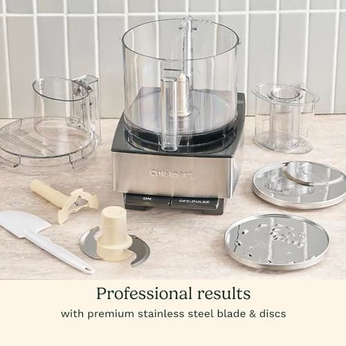 Cuisinart Food Processor, 14-Cup Vegetable Food Chopper for Mincing, Dicing, Shredding, Puree & Kneading Dough, 720-Watt Motor, Stainless Steel, DFP-14BCNY 7