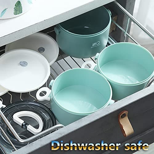 ZZQ Bento Box Adult Lunch Box Set, Leak-Proof, Microwave Safe, Large Capacity Stackable Lunch Containers for Adults, Men, Women, 3 Layers Adult Bento Box with Bag & Spoon for Work, Dining Out 9