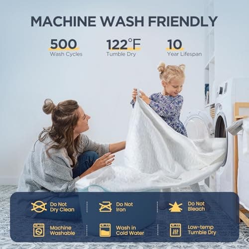 Waterproof King Mattress Protector Made from Silver-Infused Bamboo Rayon for Better Health, Odor-Free Hypoallergenic King Mattress Cover, 3D Air Quiet Bed Cover Fits 6"-21" 6