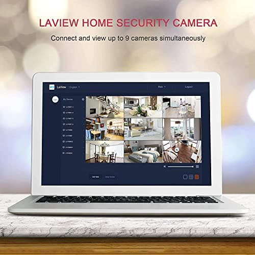 LaView 4MP 2K Cameras for Home Security Indoor,Home Security Camera for Baby/Elder/Pet/Nanny,Baby Cam Starlight Sensor Color Night Vision,US Cloud Service,Works with Alexa 5
