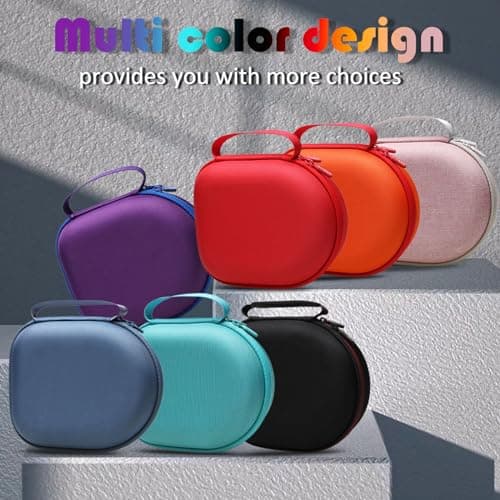 Headphone Headset Case Compatible with JBL, Beats, Sony, Soundcore Anker, Raycon, TOZO, SteelSeries, Logitech, Jabra, Bose, Audio-Technica, Sennheiser Headphones, Black+Grey 7