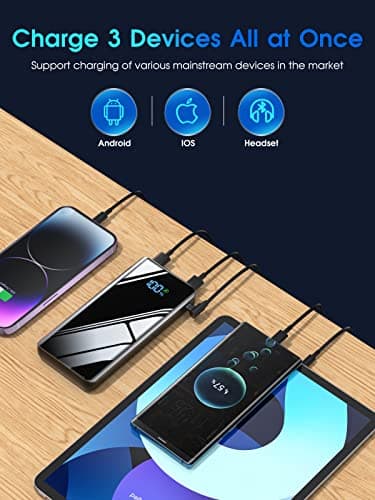 NYQIUGO Portable Charger 22.5W 20000mAh PD3.0 QC4.0 USB C in & Out Fast Charging Power Bank LCD Display Phone Battery Pack Compatible with Smartphones Tablets Smartwatches etc 5