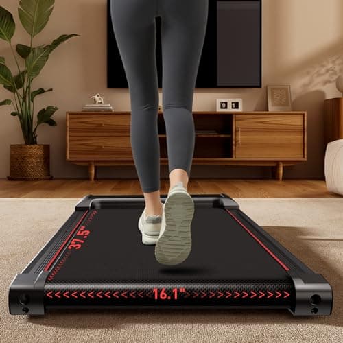 Under Desk Treadmill with Full-Screen Display, 2 in 1 Walking Pad, 2.5 Quiet Brushless, 265 LBS Capacity for Home and Office Workout 6
