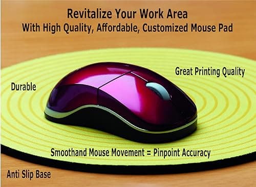 Personalized Mouse Pad - Add Pictures, Text, Logo or Art Design and Make Your Own Customized Mousepad. Each Custom Mouse Mat Comes in a Colorful Gift Bag. Personalized Your Gaming Mousepad (Landscape) 8