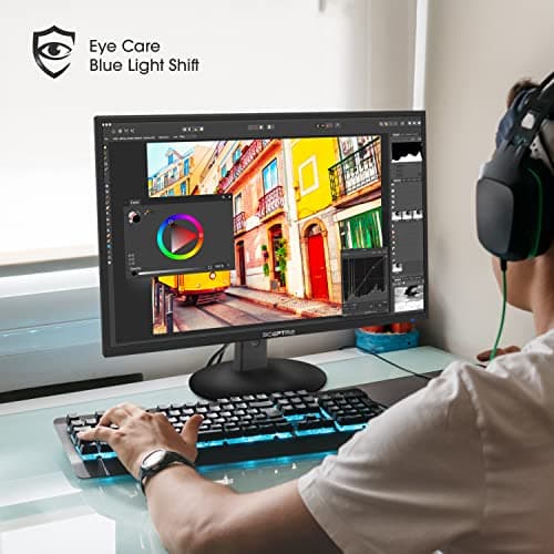 Sceptre 20" 1600x900 75Hz Ultra Thin LED Monitor 2x HDMI VGA Built-in Speakers, Machine Black Wide Viewing Angle 170° (Horizontal) / 160° (Vertical) 6