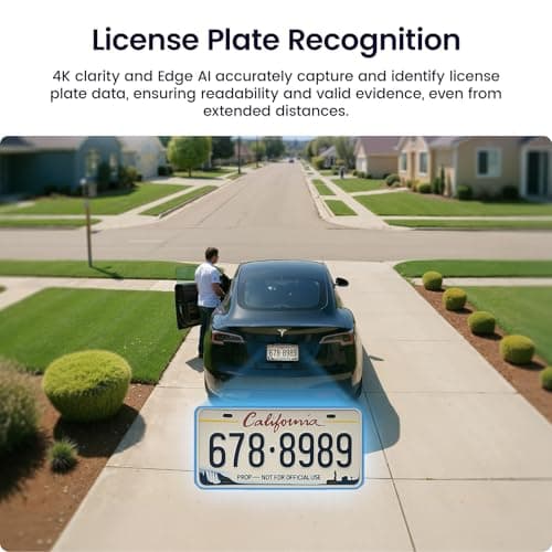 aosu 4K Security Cameras Wireless Outdoor System, 4-Cam Kit with aosuCortex AI, Face Recognition & Behavior Detection, Dual Solar Power, Expandable Up to 16TB, No Monthly Fees for Home Surveillance 7