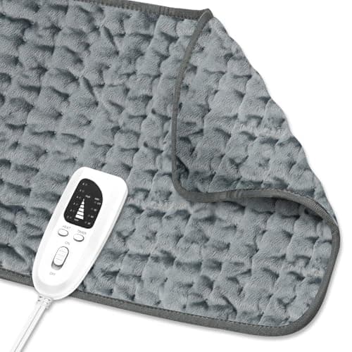 Electric Heating pad Electric Heat Pads with 6 Heat Settings & Auto Shut Off &Dry/Moist Heat Heating Pad for Back Arms Legs Neck Shoulder Knee Birthday Mother Father Girl Men Women