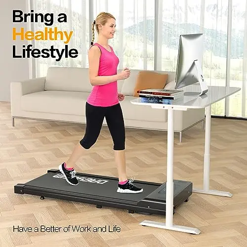 Walking Pad Under Desk Treadmill for Home Office With Remote Control, Portable in LED Display 8