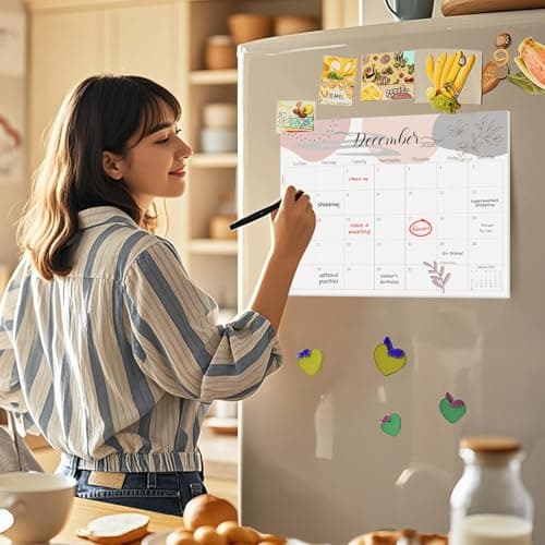GuassLee Magnetic Calendar 2026-2027 - Magnetic Calendar for Fridge 11 x 14 Inches, Runs from Jan. 2026 to Jun.2027, 18 Monthly Planner for Easy Planning and Organizing 6
