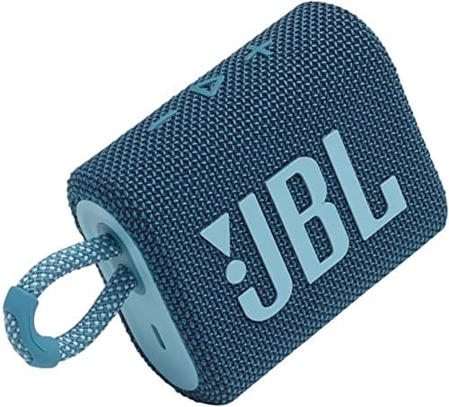 JBL Go 3 - Portable Bluetooth Speaker, Built-in Battery, Waterproof and Dustproof Feature JBLGO3BLUAM, Bonus Keychain LED Included - Blue 9