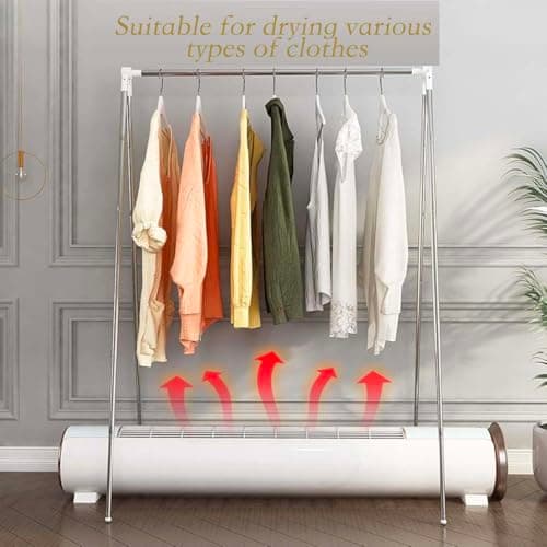 Heekaby Travel Garment Rack, Stainless Steel Portable Clothes Rack Collapsible, Folding Clothes Rack for Indoor & Outdoor, Portable Clothes Airer for Travel 5