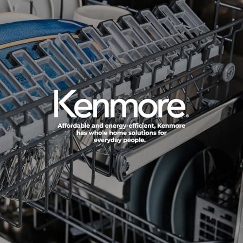 Kenmore 22-14632 24" Built-In Dishwasher - UltraWash Plus, SmartWash, Accela Wash, Sanitize Rinse, TurboDry, and Removable Third Rack - 15 Place Settings - 49 DBA - ENERGY STAR Certified - 24" - White 9