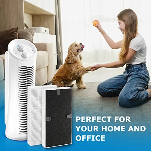 2 Pack FRF102B Replacement Filter for Febreze Air purifier, Dual Action HEPA-Type FRF102B, Models FHT170, FHT180, FHT190 and fit for Honeywell HEPAClean U Filter HRF201B, Part #HHT270W & HHT290 6